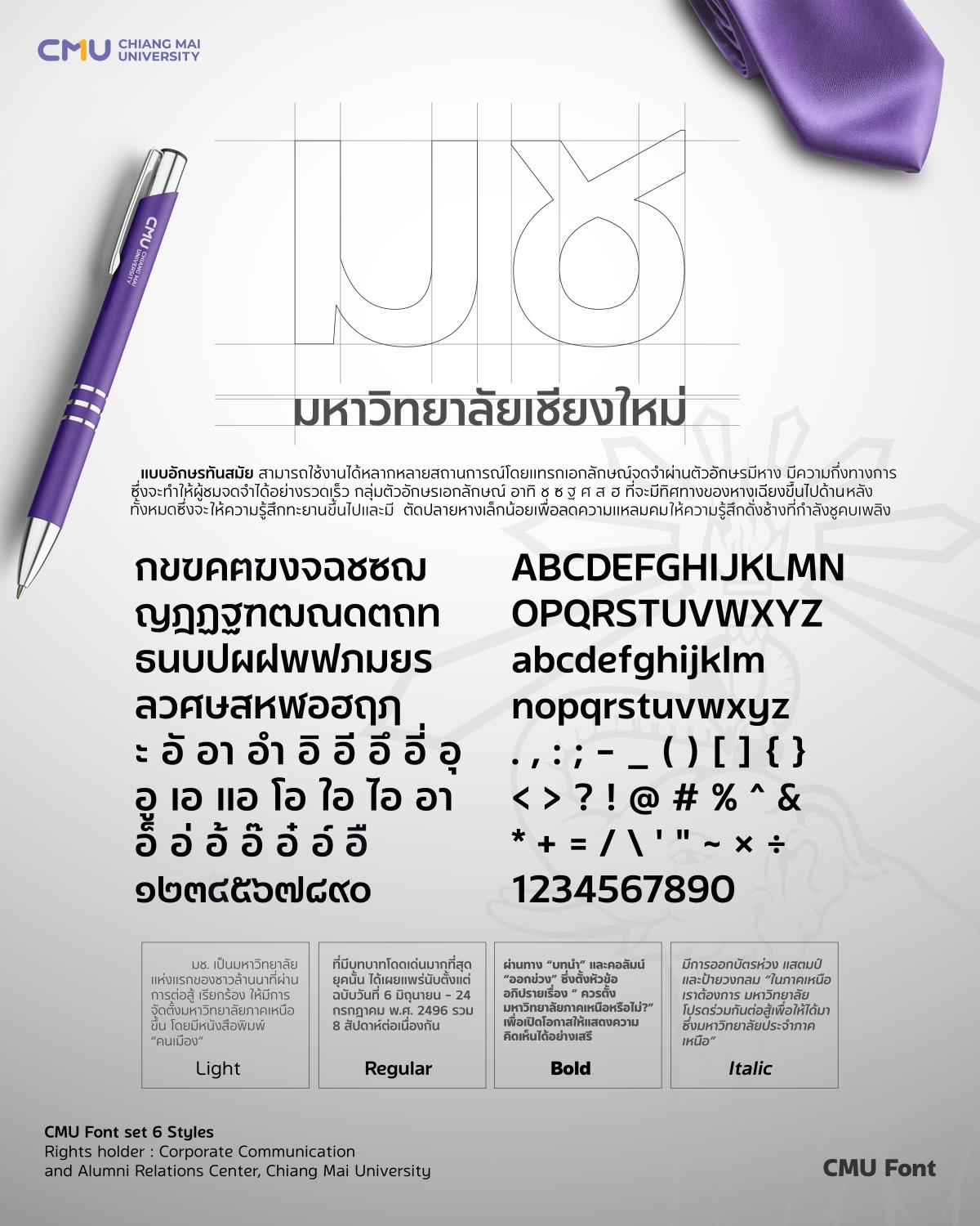 เปิดตัว CMU FONT