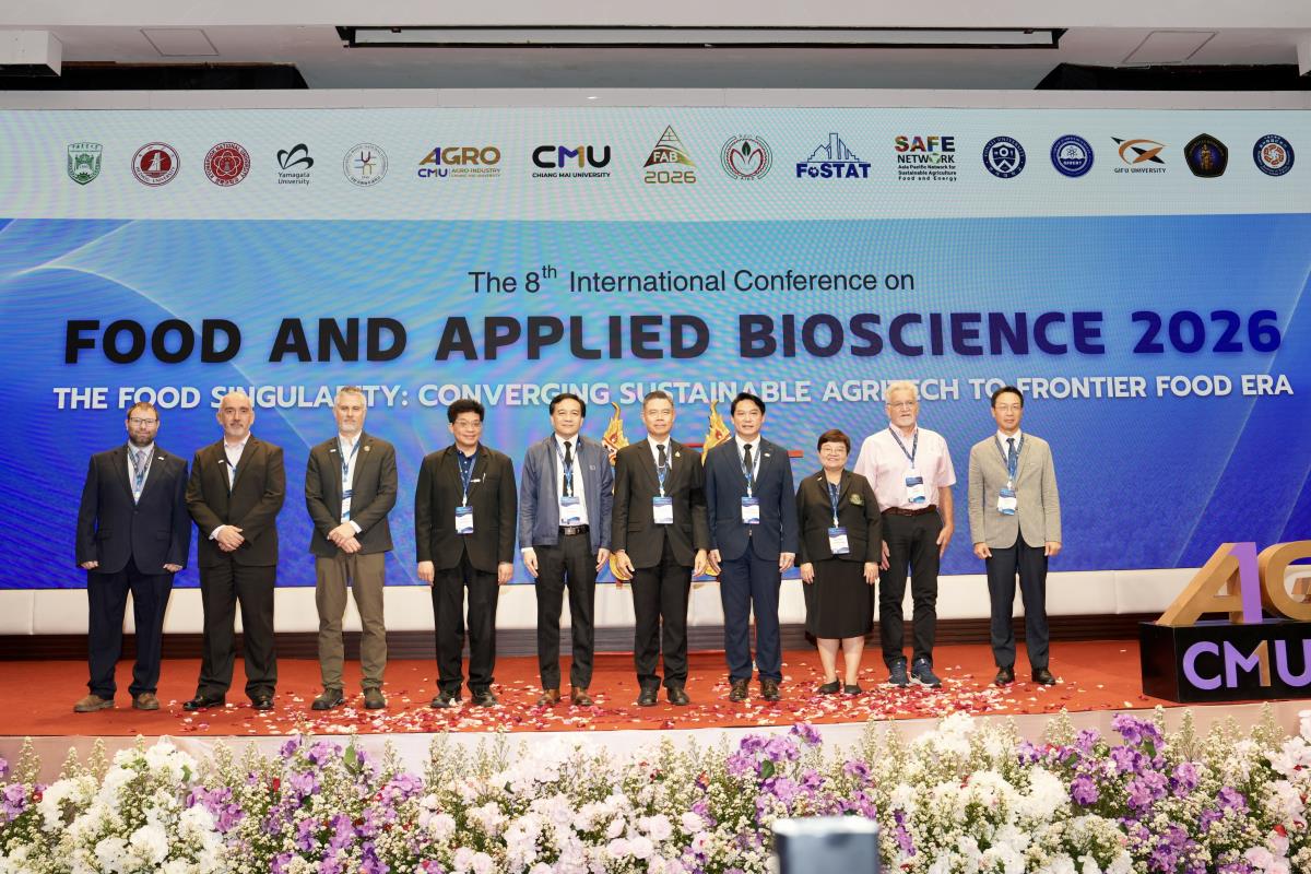 พิธีเปิดการประชุมวิชาการระดับนานาชาติ The 8th International Conference on Food and Applied Bioscience 2026 (FAB2026)