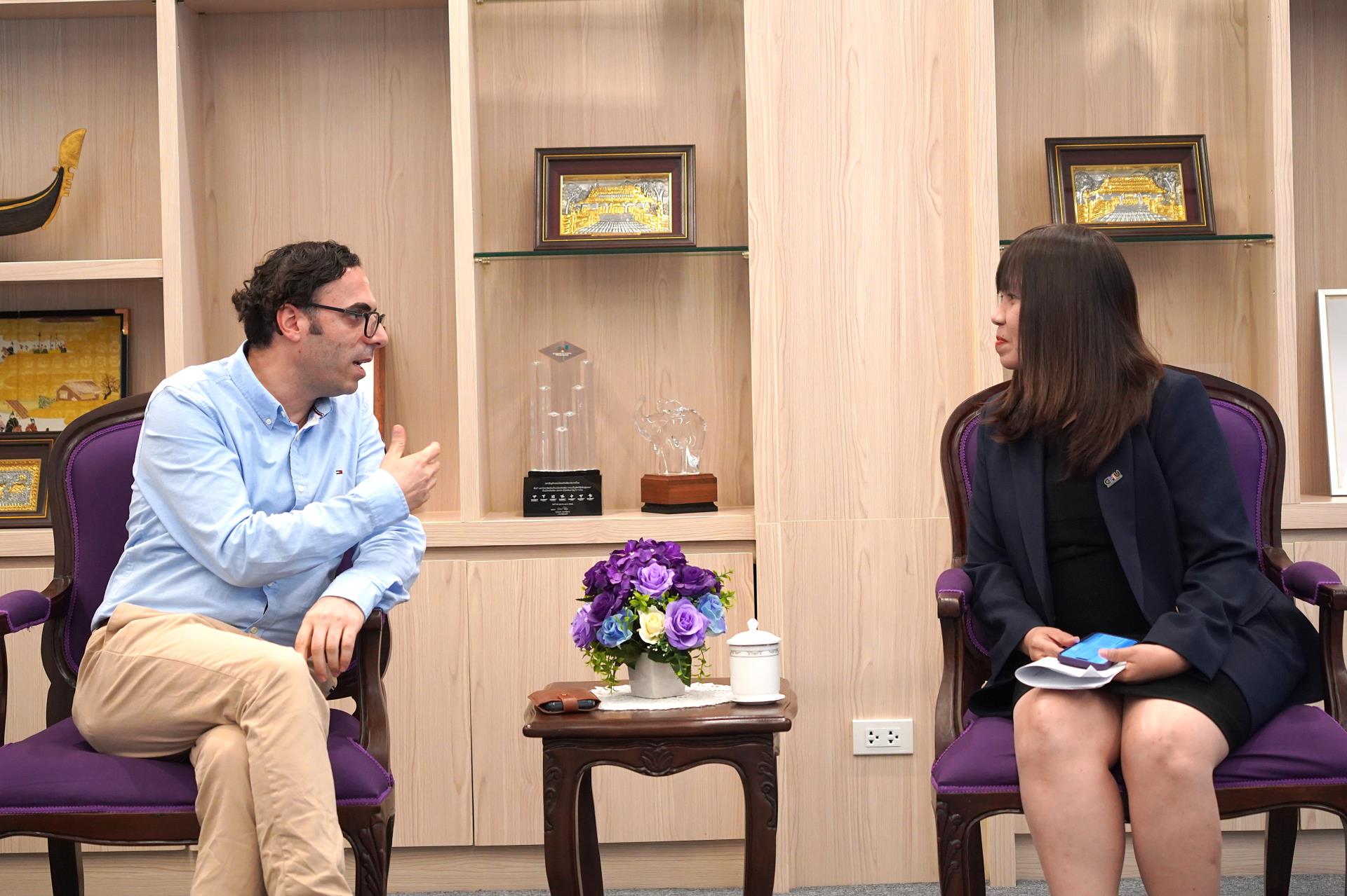 ให้การต้อนรับบอาคันตุกะจาก University of New South Wales ประเทศออสเตรเลีย