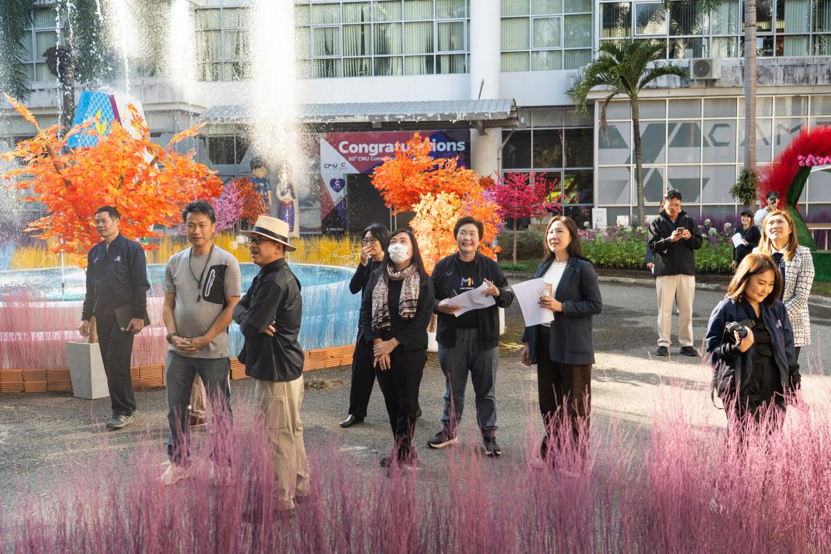 มหาวิทยาลัยเชียงใหม่ จัดประกวดตกแต่งภูมิทัศน์ ต้อนรับพิธีพระราชทานปริญญาบัตร ครั้งที่ 60